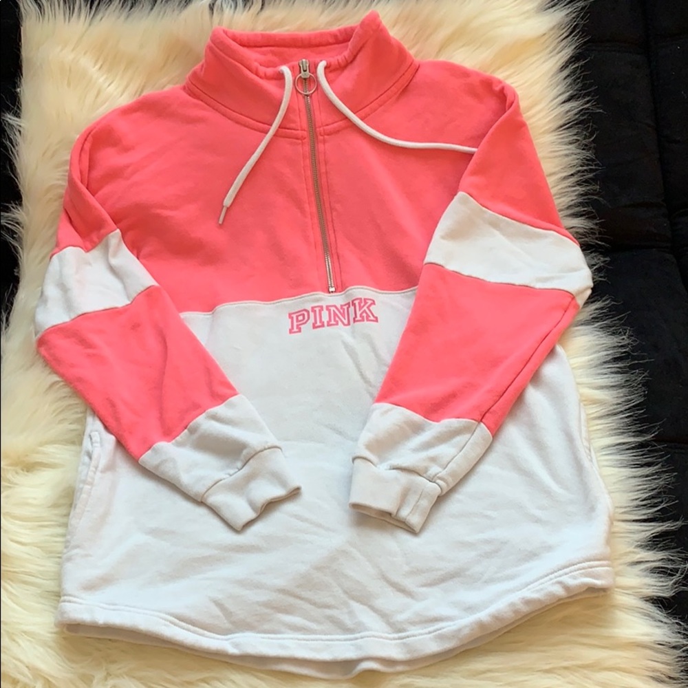 Pink Quarter Zip Sweater Size Small